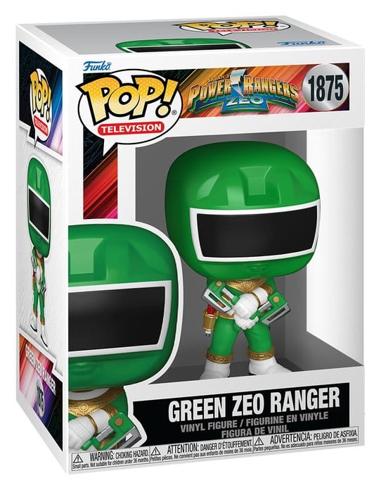 Power Rangers Zeo POP! Movies Vinyl figurines Zeo Ranger Green 9 cm