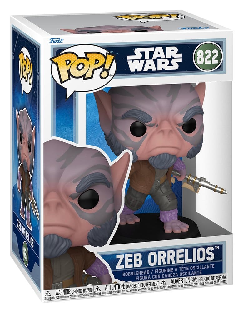 Star Wars: The Mandalorian and Grogu POP! Vinyl figurine Bobble Head Zeb Orrelios 9 cm