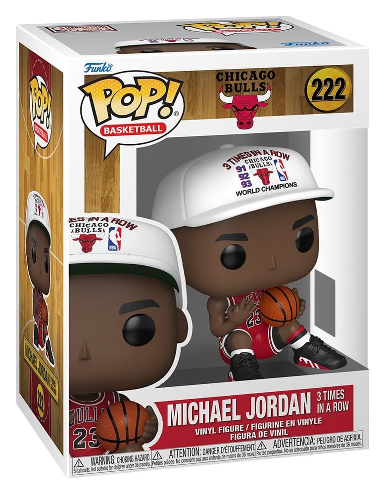 NBA Legends POP! Sports Vinyl Figurine Chicago Bulls: Michael Jordan 3 Times in a Row 9 cm
