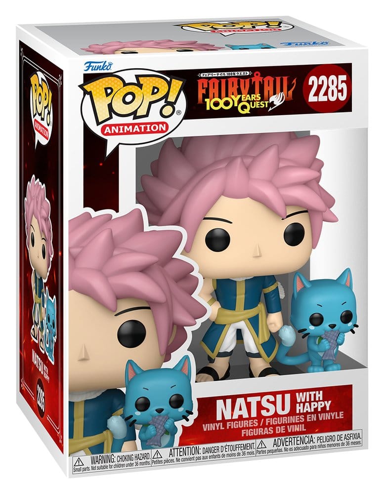 Fairy Tail-100 Years Quest POP! Animation Vinyl figurine Natsu & Happy 9 cm