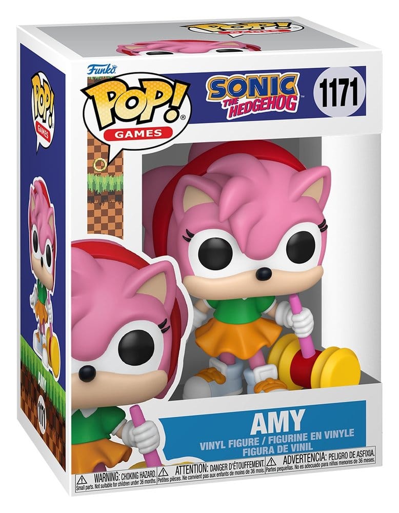 Sonic - The Hedgehog assortiment POP! Games Vinyl figurines Amy Rose with Piko Hammer with Chase 9 cm (6)