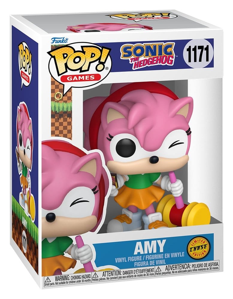 Sonic - The Hedgehog assortiment POP! Games Vinyl figurines Amy Rose with Piko Hammer with Chase 9 cm (6)