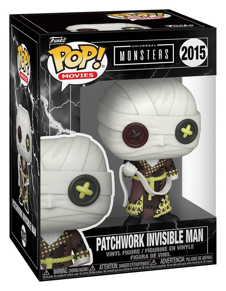Universal Monsters Patchwork POP! Movies Vinyl figurine Invisible Man 9 cm