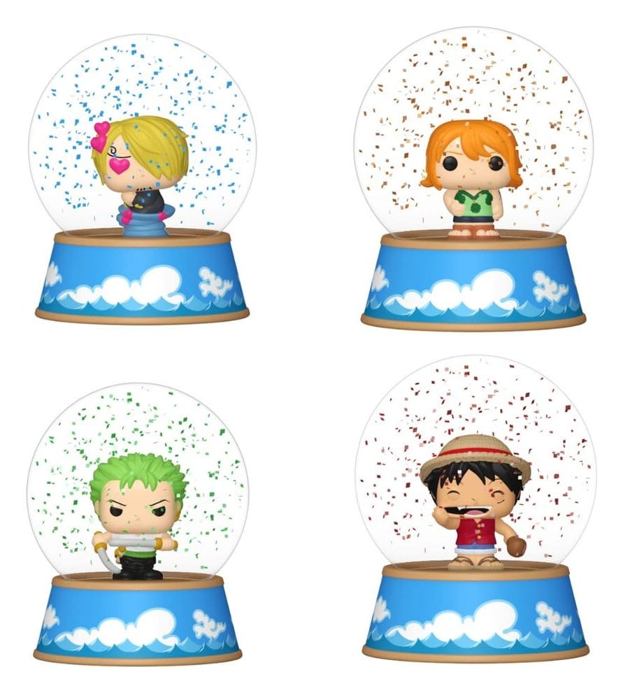 One Piece présentoir Mystery Minis figurines Glitter Globes PDQ 5 cm (12)