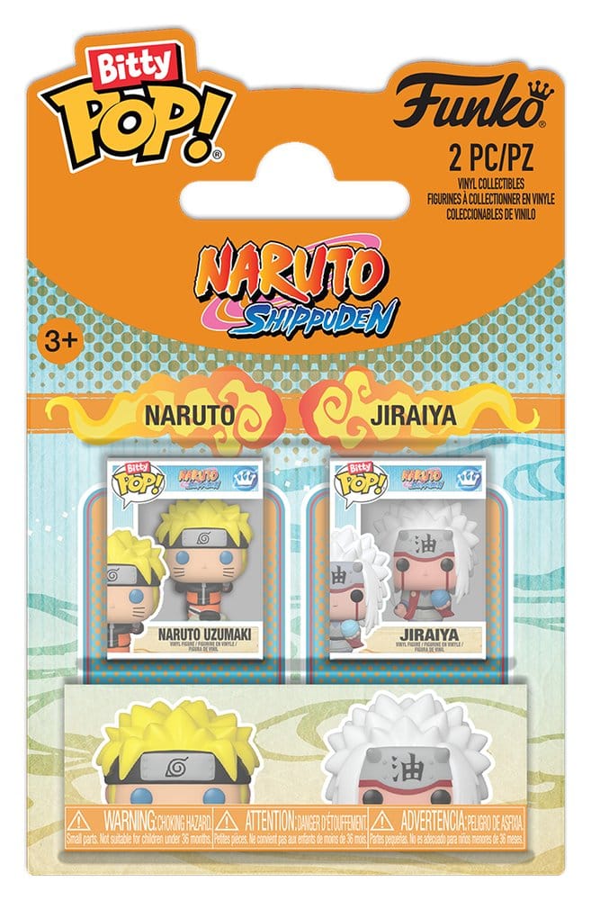 Naruto pack 2 Bitty POP! Vinyl figurines Naruto & Jiraiya 2 cm