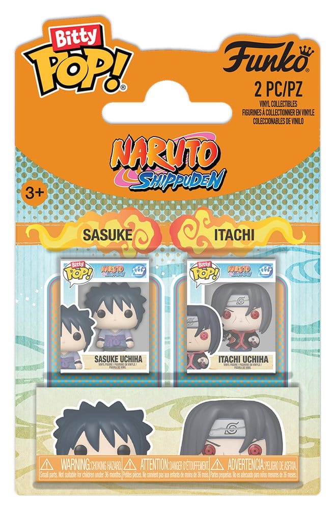 Naruto pack 2 Bitty POP! Vinyl figurines Sasuke & Itachi 2 cm