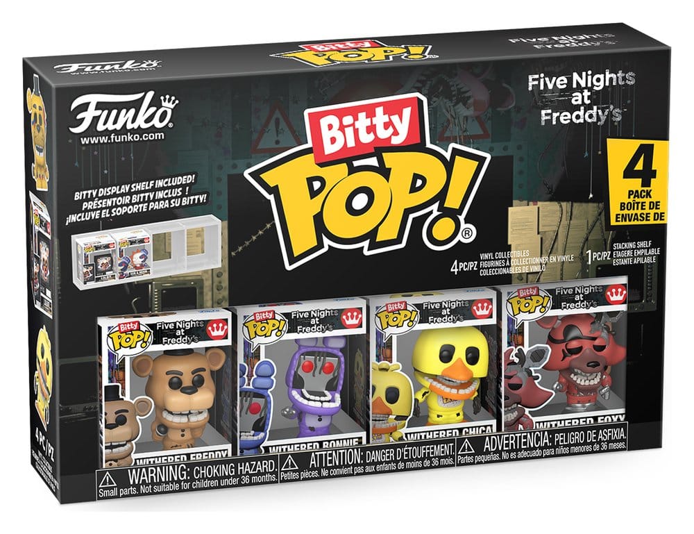 Five Nights at Freddy's pack 4 figurines Bitty POP! Vinyl Series 6 2,5 cm