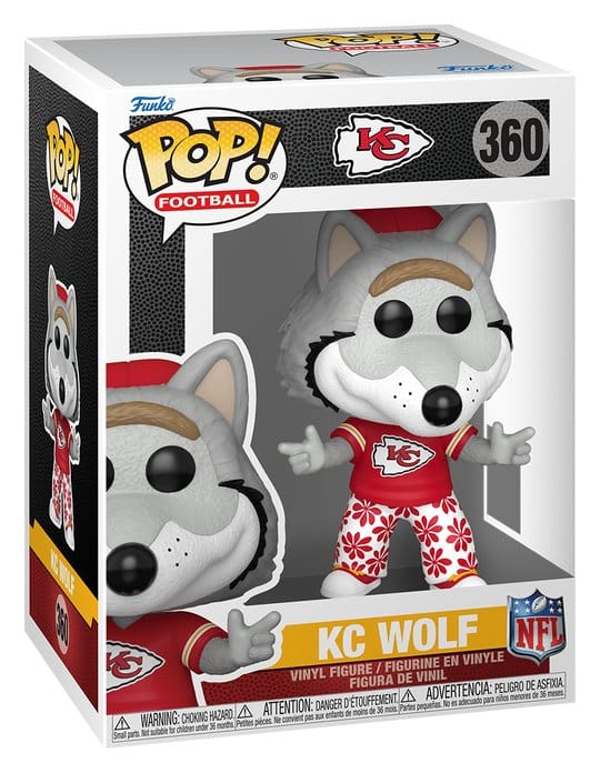 NFL POP! Vinyl figurine Mascots: Chiefs- Wolf 9 cm