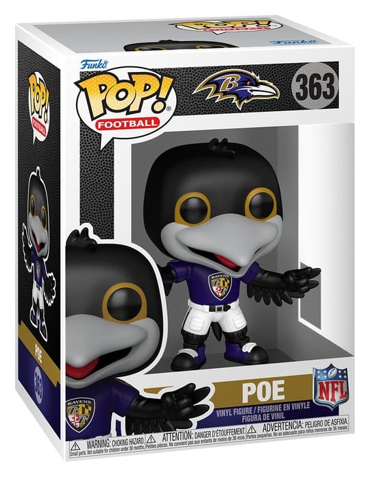 NFL POP! Vinyl figurine Mascots: Ravens- Poe 9 cm