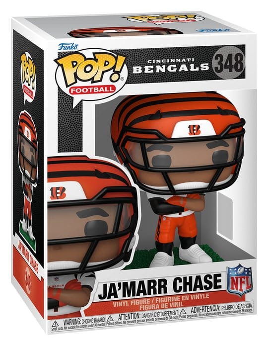 NFL POP! Vinyl figurine : Bengals- Ja'Marr Chase (clear visor) 9 cm