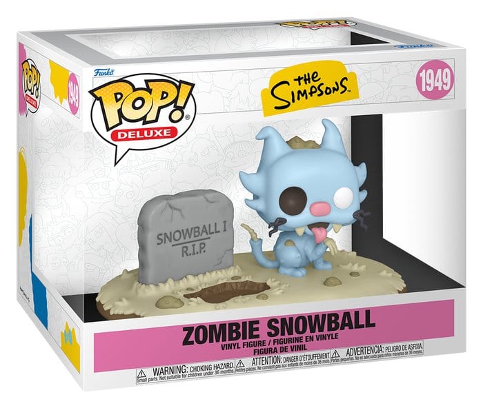 Les Simpson POP! Deluxe Vinyl figurine Zombie Snowball 9 cm