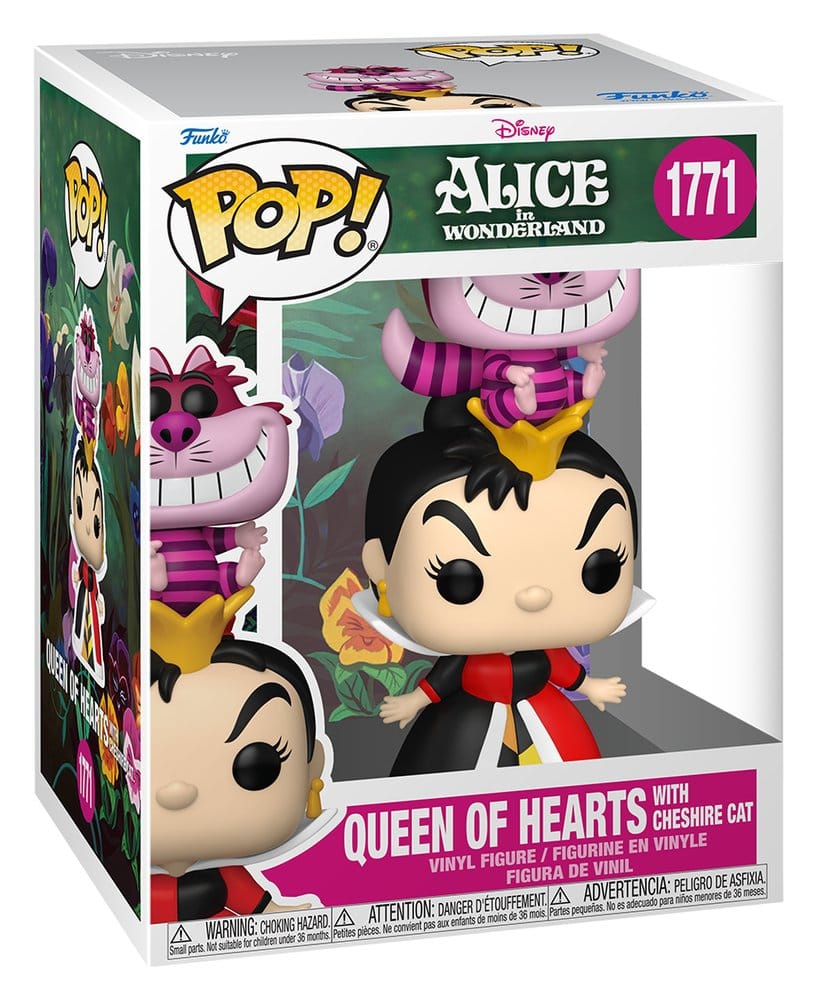 Alice au pays des merveilles POP! Premium Vinyl figurine Queen of Hearts 9 cm