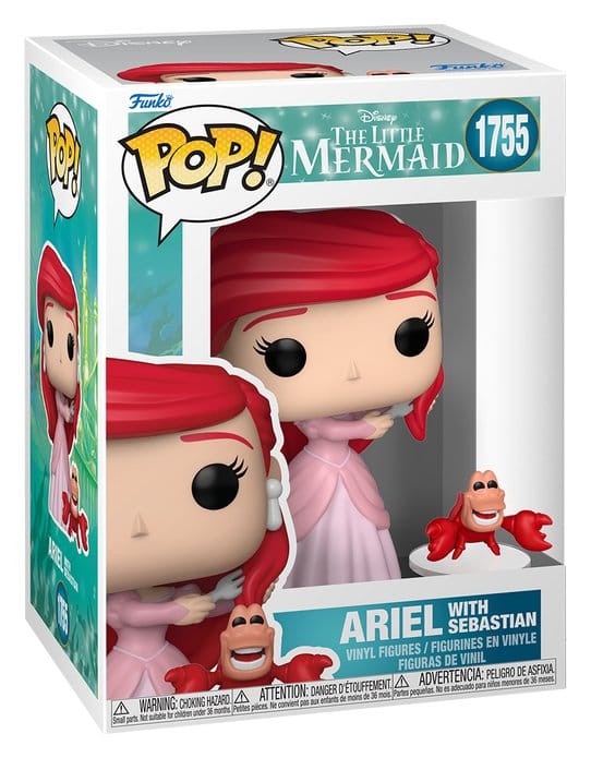 La Petite Sirène POP! Vinyl figurine S3 – Ariel with Sebastian 9 cm