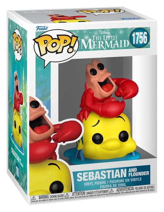 Disney POP! Vinyl figurine : TLM S3- Sebastian & Flounder 9 cm