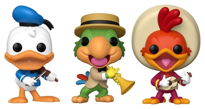 Disney POP! Vinyl pack 3 figurines The Three Caballeros 9 cm
