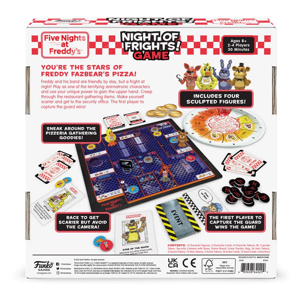 Five Nights at Freddy's jeu de plateau Night of Frights