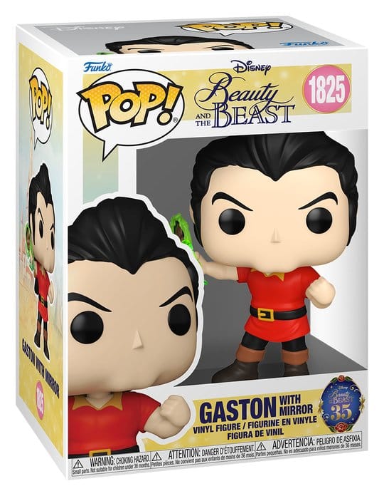 La Belle et la Bête Figurine POP! Disney Vinyl Gaston w/Mirror 9 cm