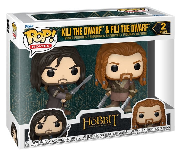 Le Hobbit POP! Vinyl Pack de 2 figurines Kili & Fili 10 cm