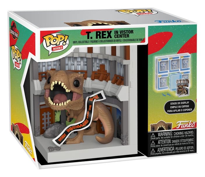 Jurassic Park POP! Nooks Vinyle Diorama Visitor's Center 16 cm