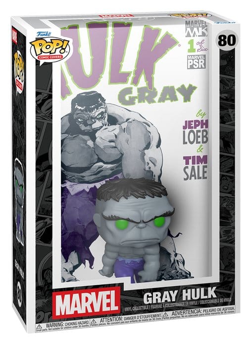 Marvel POP! Comic Covers Vinyl Figurine Gray Hulk 9 cm