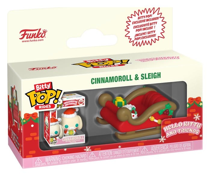 Hello Kitty Bitty POP! Rides Vinyl figurine Holiday- Sleigh with CMRL 2 cm