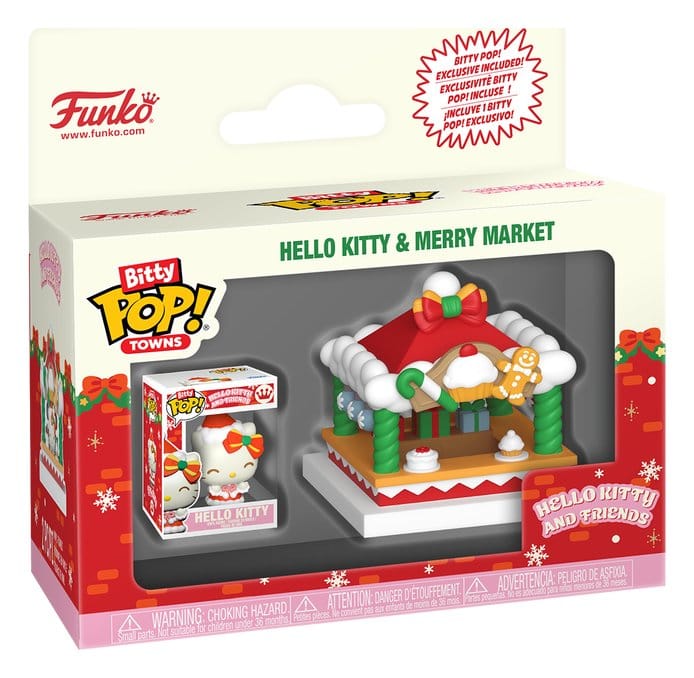Hello Kitty Bitty POP! Towns Vinyl figurine Holiday- Merry Market