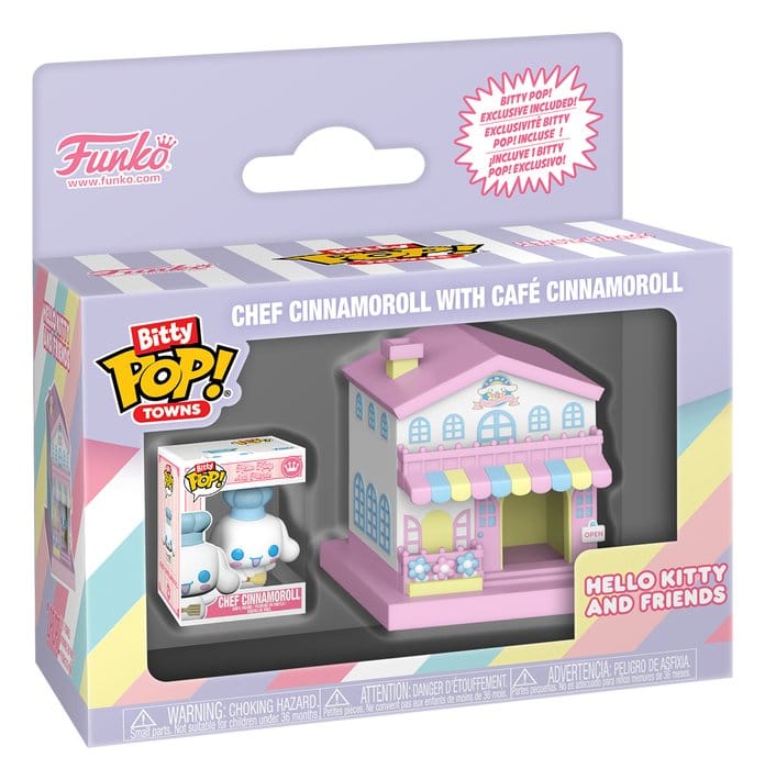 Sanrio Bitty POP! Town Vinyl figurine Cafe Cinnamoroll w/C