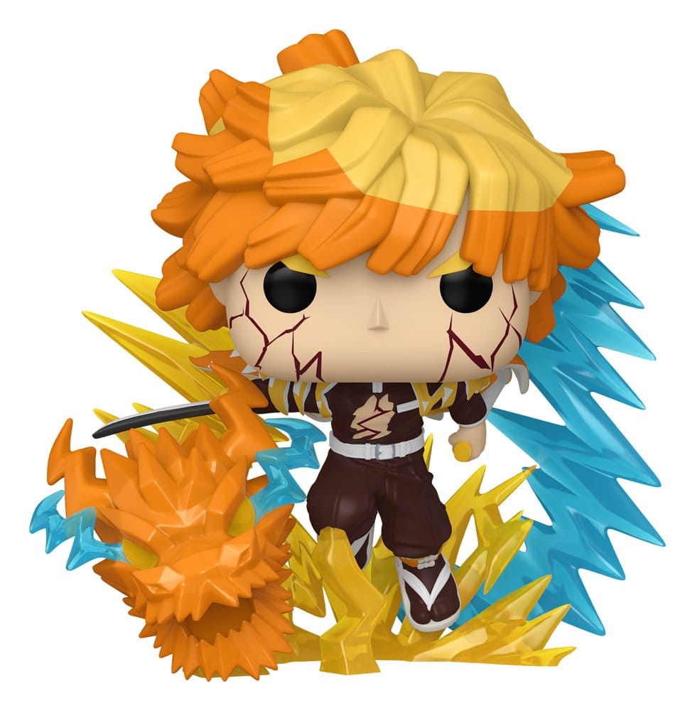 Demon Slayer: Kimetsu no Yaiba assortiment POP! Premium Vinyl figurine Zenitsu with Chase (Glow) 9 cm (3)