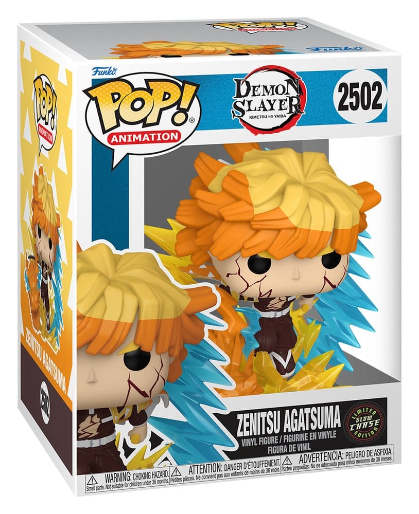 Demon Slayer: Kimetsu no Yaiba assortiment POP! Premium Vinyl figurine Zenitsu with Chase (Glow) 9 cm (3)