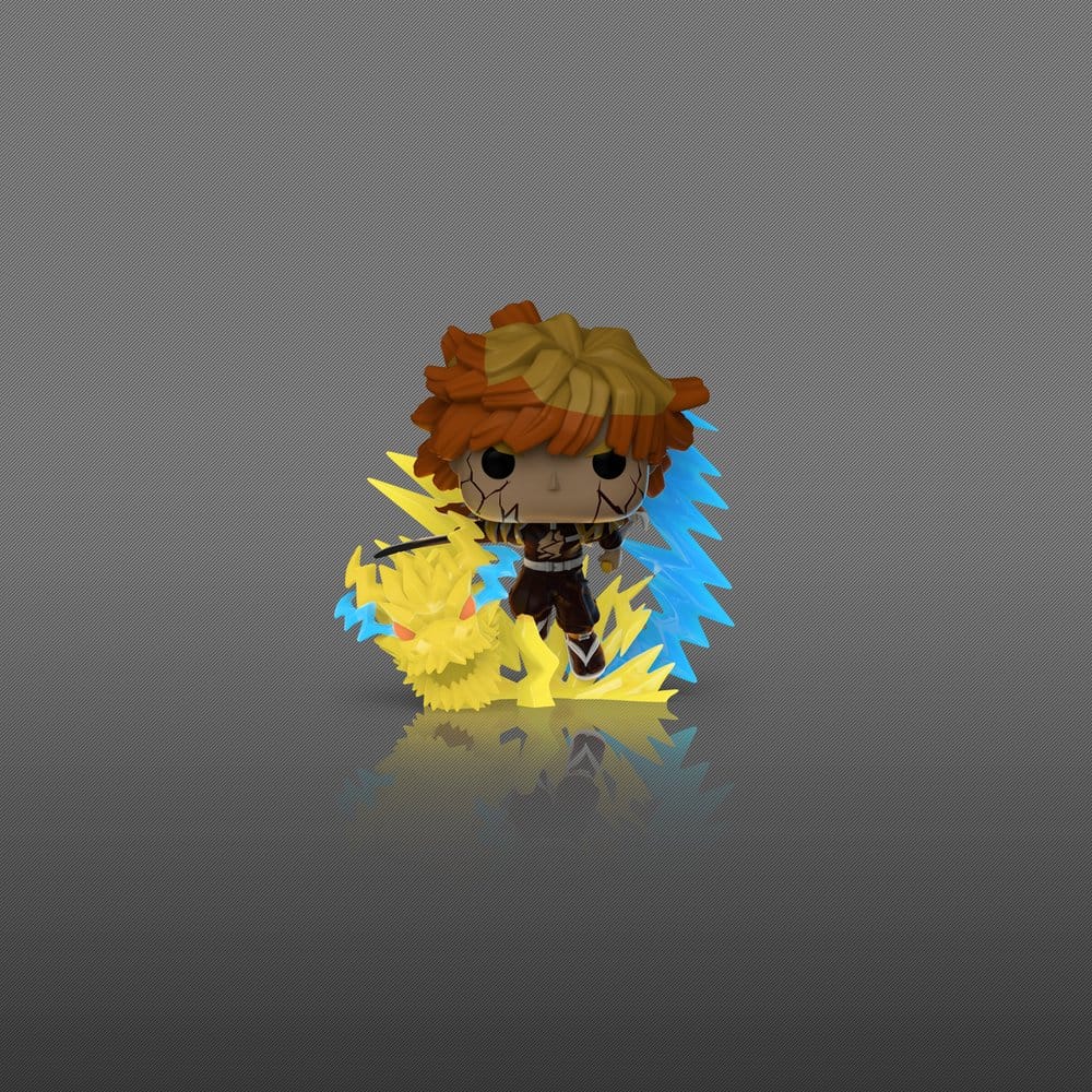 Demon Slayer: Kimetsu no Yaiba assortiment POP! Premium Vinyl figurine Zenitsu with Chase (Glow) 9 cm (3)