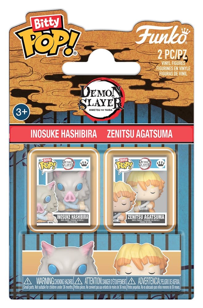 Demon Slayer: Kimetsu no Yaiba Bitty POP! Vinyl figurines Inosuke & Zenitsu 2 cm