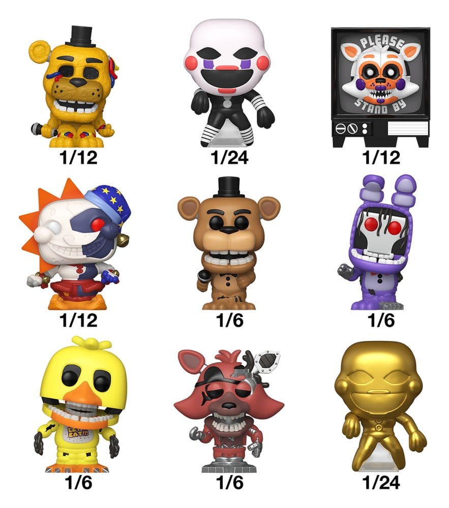 Five Nights at Freddy's Bitty POP! Singles Assortiment (24) 2 cm