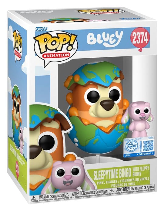 Bluey POP! & Buddy Vinyl figurine Sleepytime Bingo with Floppy Bunny 9 cm