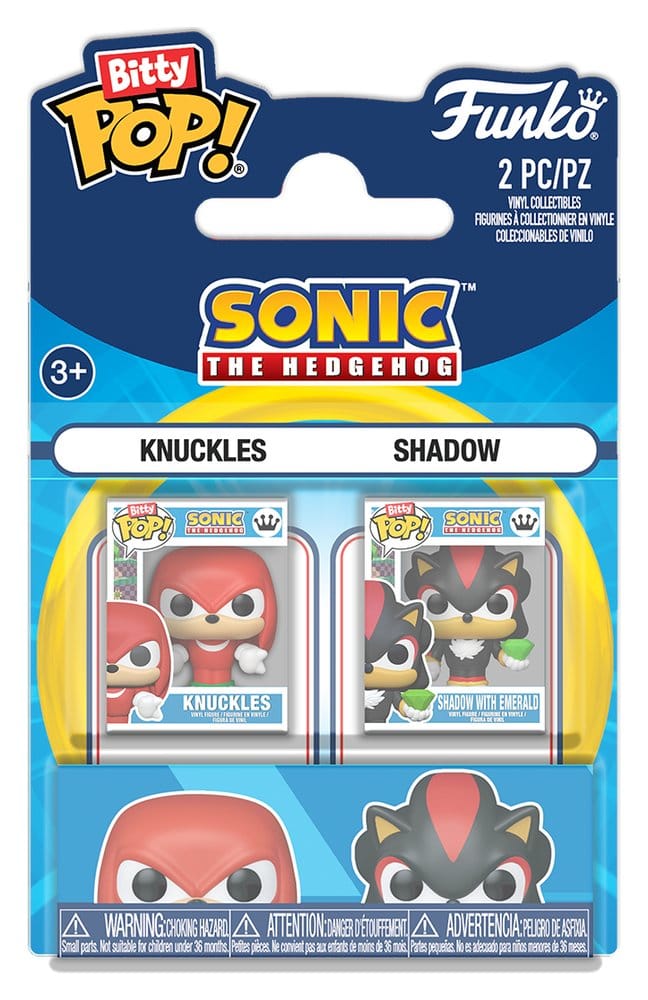 Sonic the Hedgehog pack 2 figurines Bitty POP! Vinyl Knuckles & Shadow 2 cm
