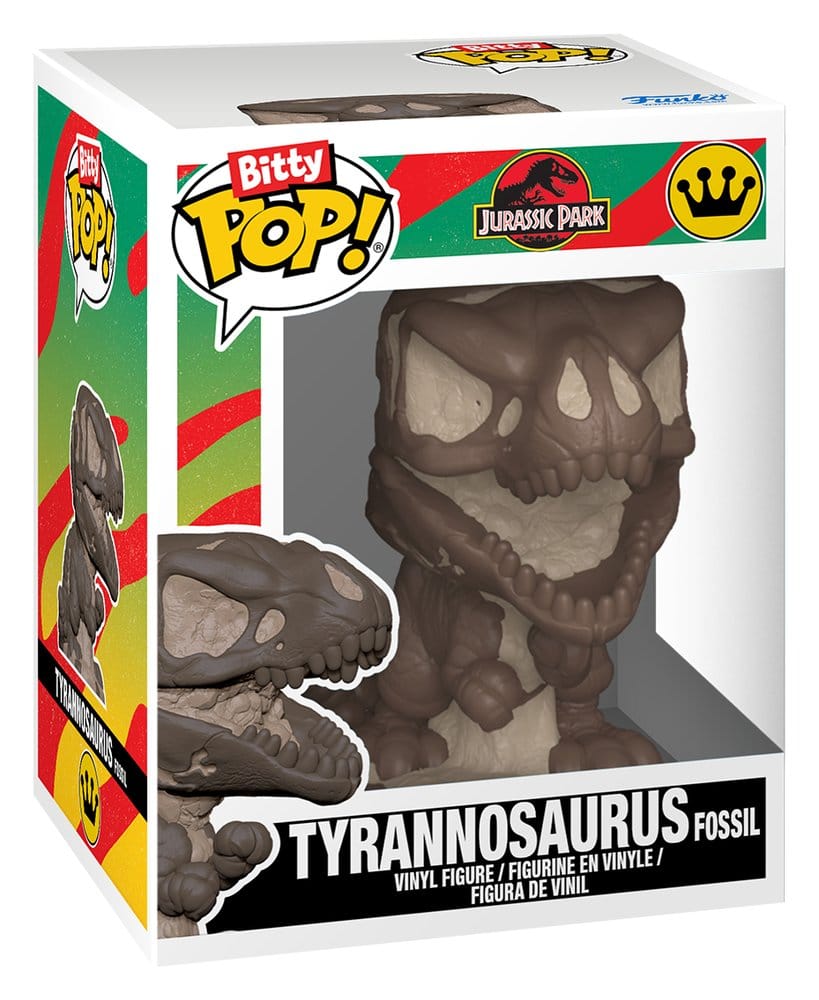 Jurassic Park pack 2 figurines Bitty POP! Vinyl Tyrannosaurus Fossil & Dilophosaurus 2 cm