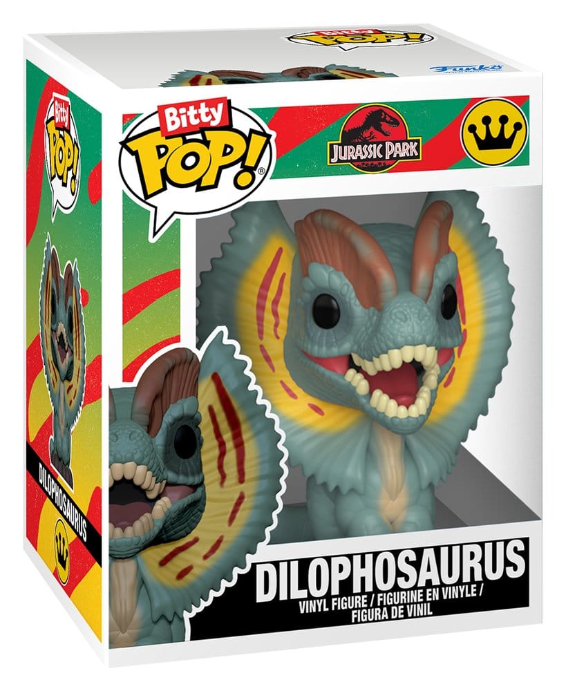 Jurassic Park pack 2 figurines Bitty POP! Vinyl Tyrannosaurus Fossil & Dilophosaurus 2 cm