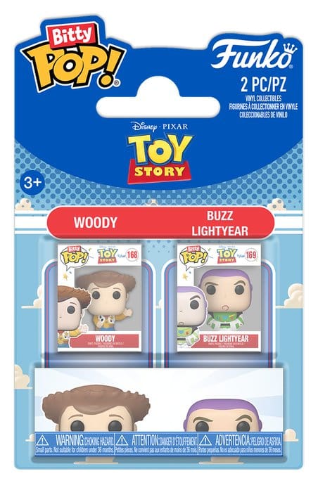 Toy Story Bitty POP! Vinyl figurines Woody & Buzz Lightyear 2 cm