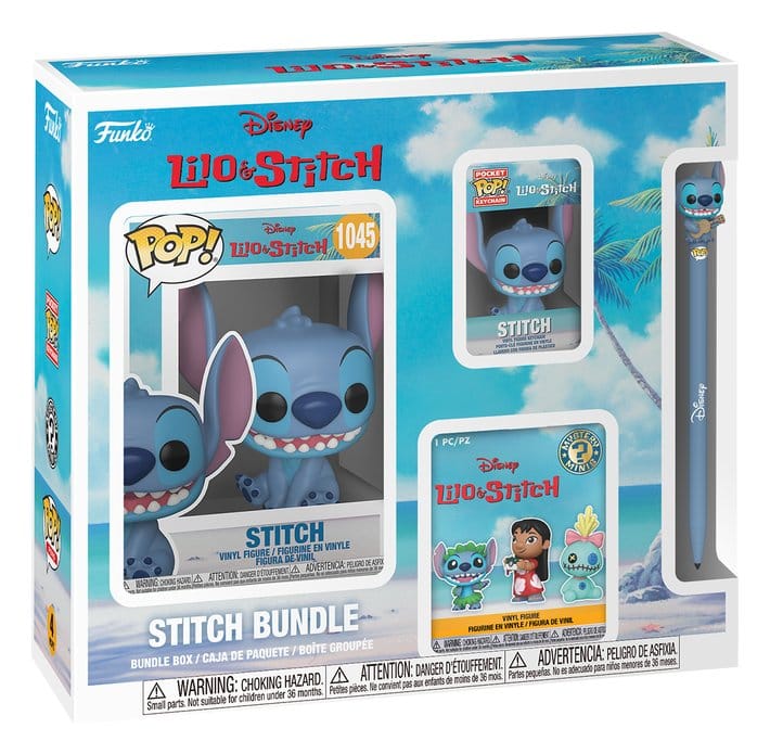 Lilo & Stitch POP! Vinyl pack 4 figurines Stitch Black Friday Bundle 9 cm