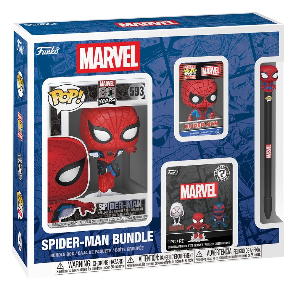 Marvel POP! Vinyl pack 4 figurines Spider-Man Black Friday Bundle 9 cm