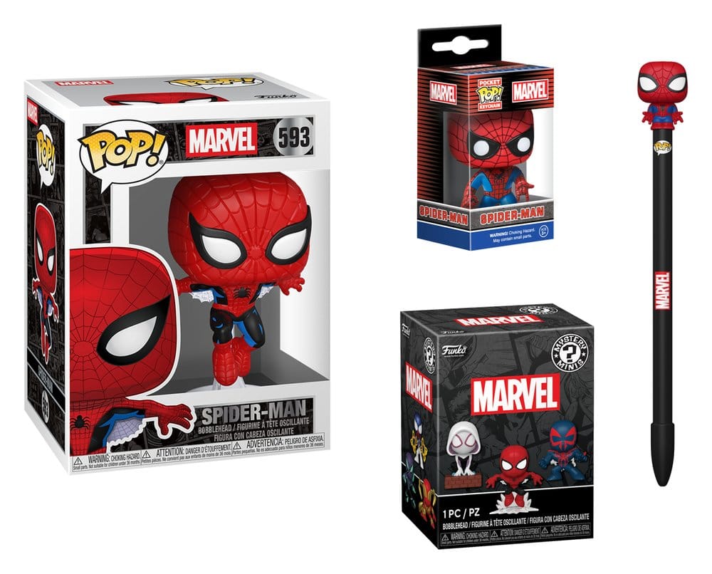 Marvel POP! Vinyl pack 4 figurines Spider-Man Black Friday Bundle 9 cm