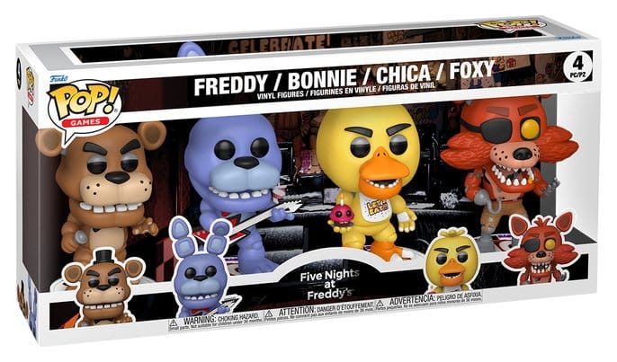 Five Nights at Freddy's POP! Vinyl figurines 4-Pack Black Friday Bundle 9 cm