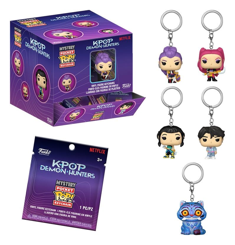 KPOP Demon Hunters blind box assortiment POP! Keychain PDQ (12)