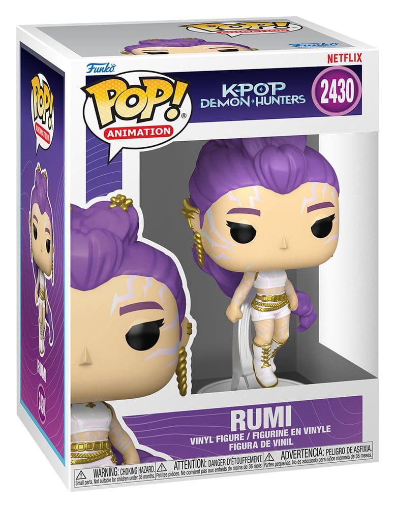 KPop Demon Hunters POP! Animation Vinyl assortiment figurines Rumi with Chase (Glow) 9 cm (6)