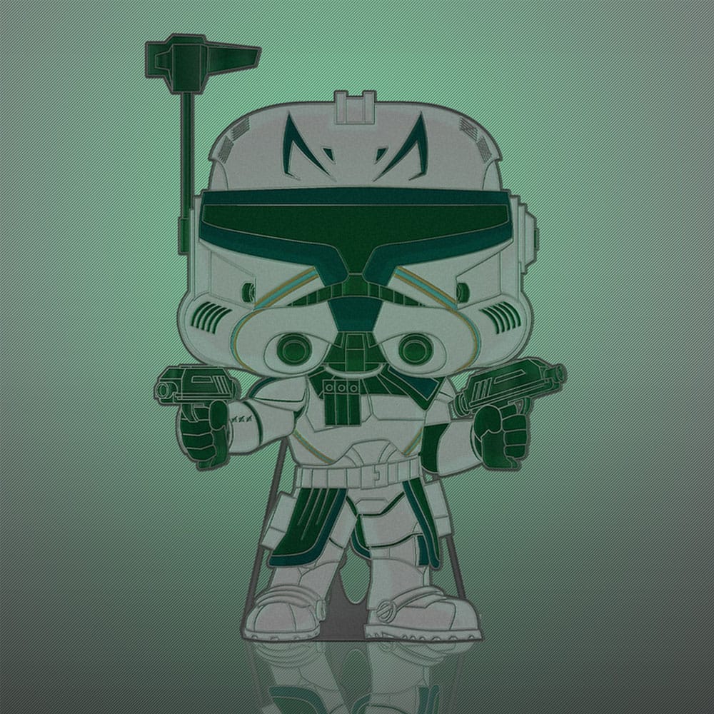 Star Wars Clone Wars Loungefly POP! Pin pin's émaillé Captain Rex (Glow-in-the-Dark) 10 cm