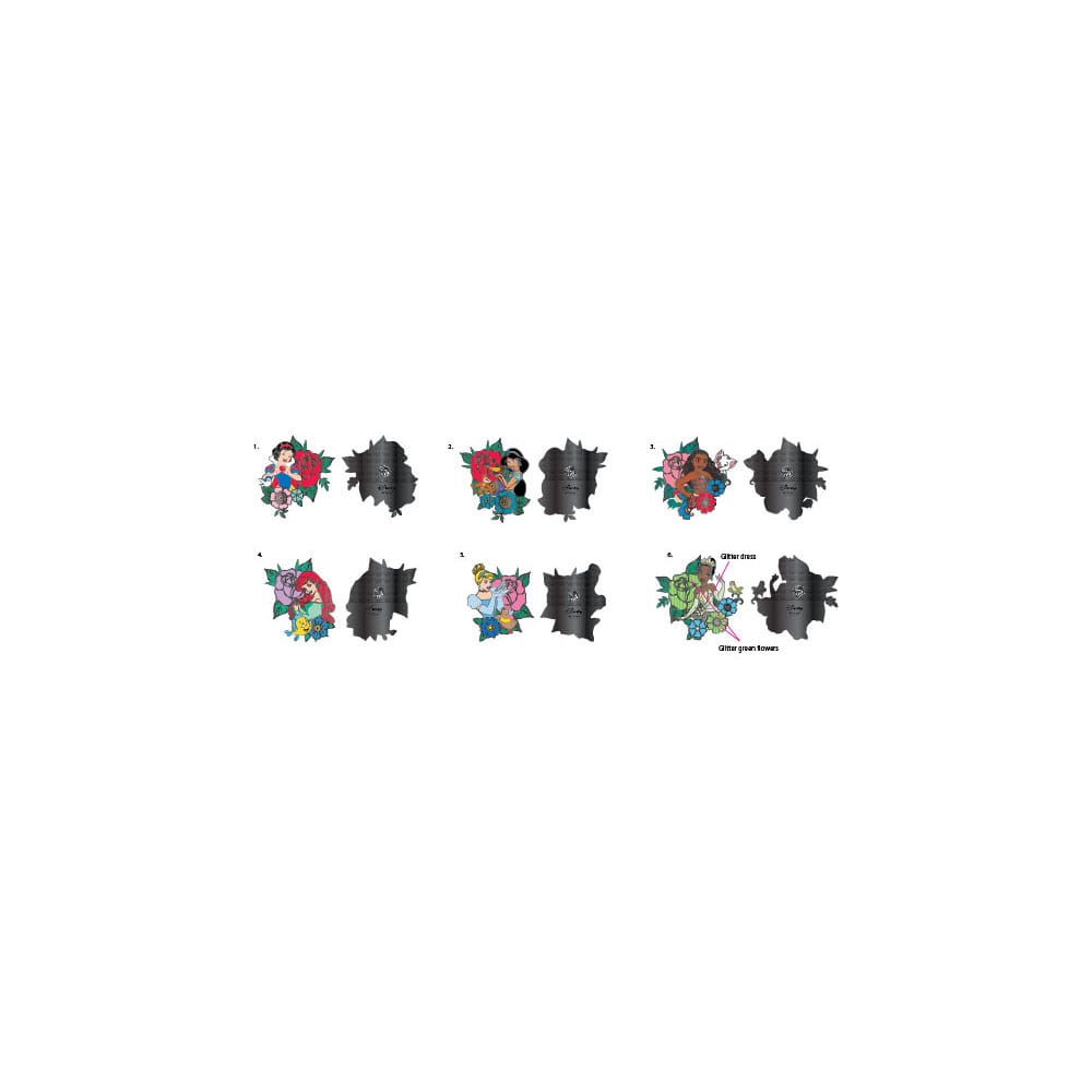Disney Loungefly POP! Pin assortiment pin's émaillés Princess Tattoo 3 cm (12)