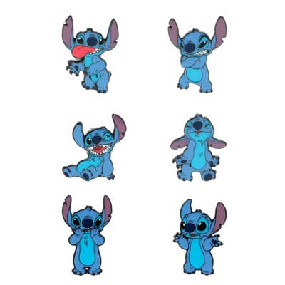 Disney Loungefly présentoir pin's émaillés Stitch Funny Faces (12)