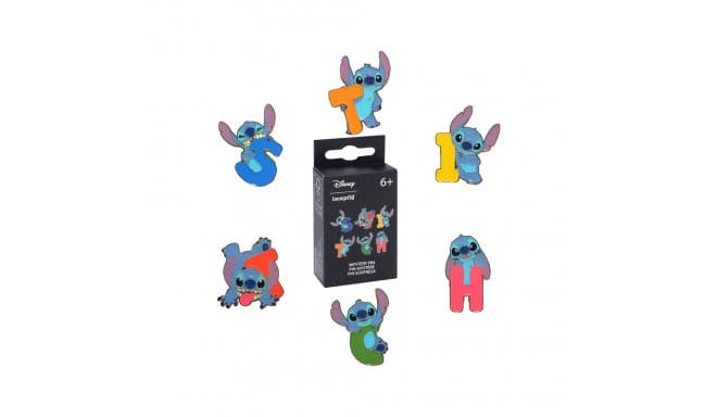 Lilo & Stitch by Loungefly présentoir pin's émaillés Blind Box Letters and Poses(18)
