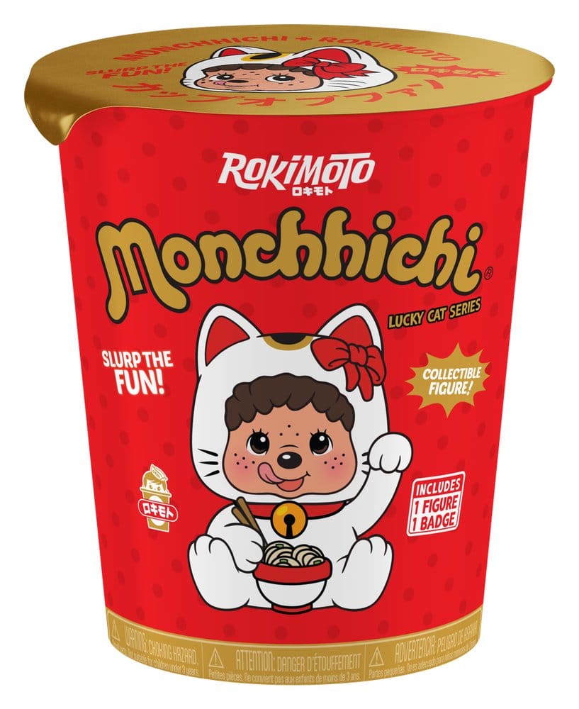 Monchhichi Rokimoto présentoir figurine Cup of Fun Lucky Cat Series 10 cm Blind Box (6)