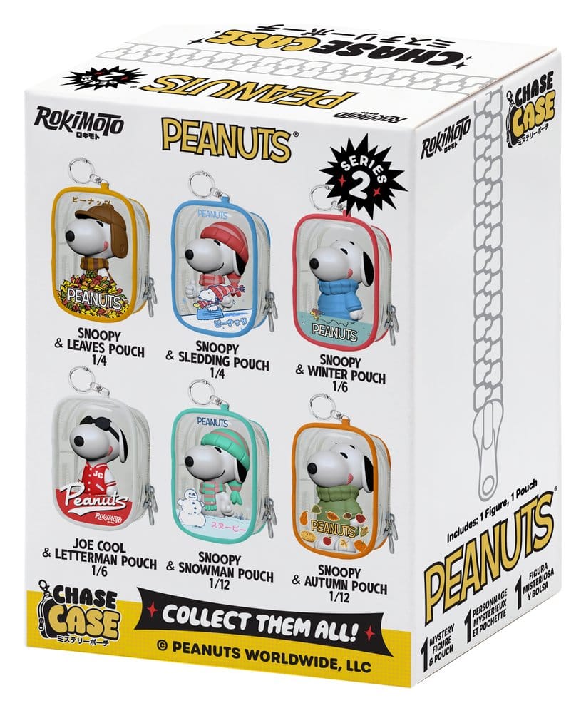Snoopy Chase Case Mini Figurine Blind Box Série 2 9 cm