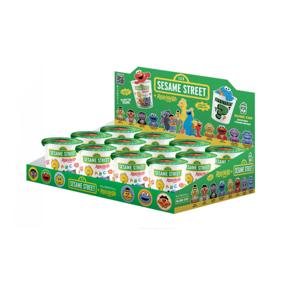 Sesame Street Rokimoto Cup of Fun présentoir figurines Blind Box Wave 1 10 cm (12)
